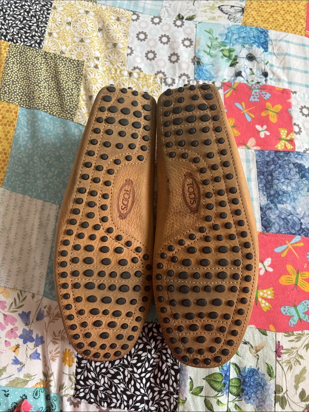 Tod's Gommino Loafers Moc Brown Leather Shoes Made Italy size 7 - Picture 6 of 8